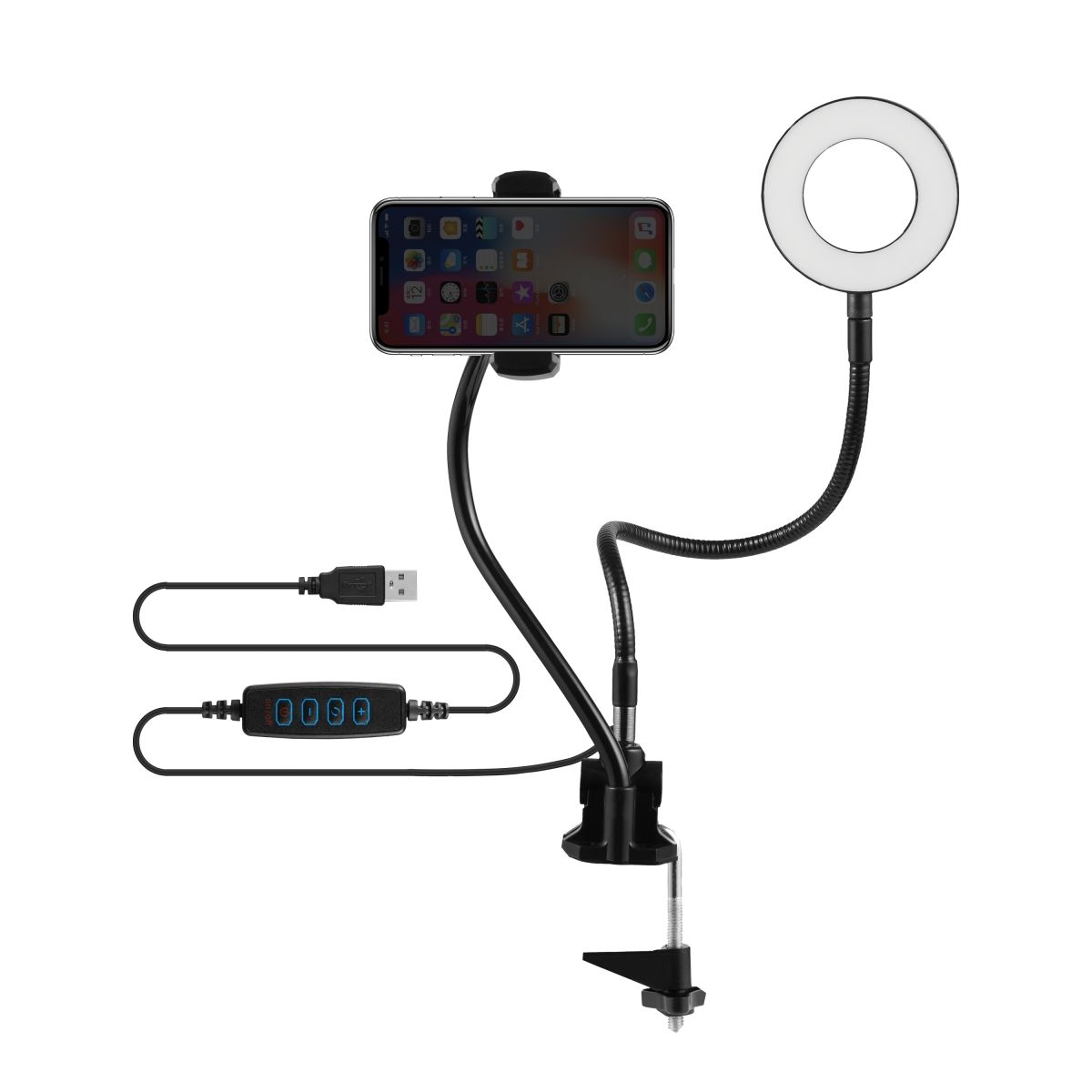 Volkano Ring Light with Desk Clamp : Insta Series