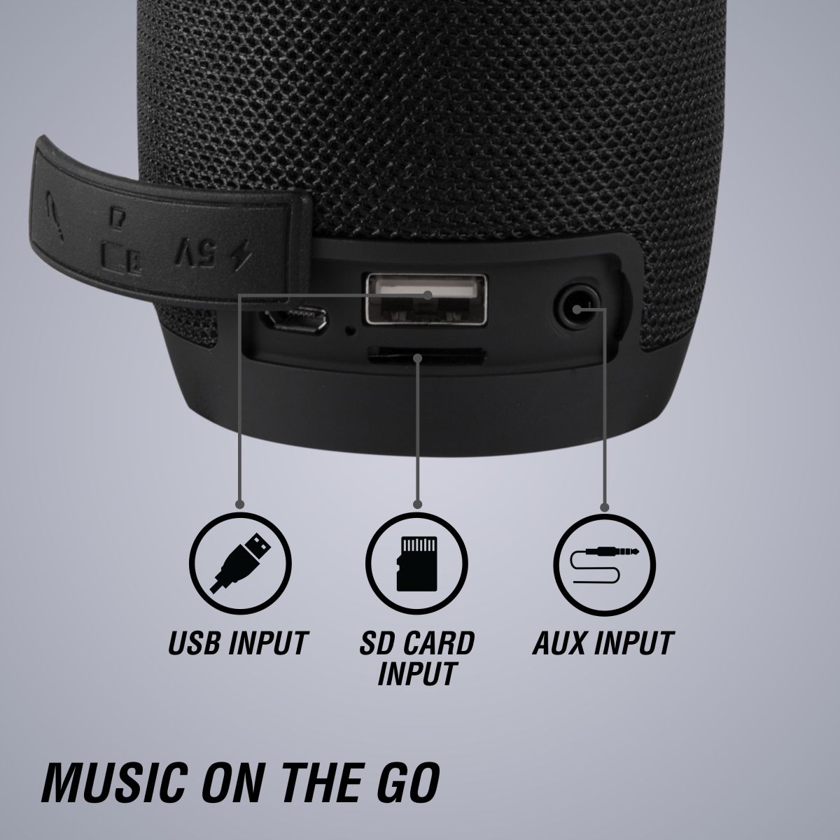 Volkano Bluetooth Speaker Stun Series - Black