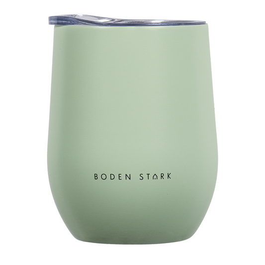Boden Stark Stainless Steel 350 ml Tumbler Flask - Green