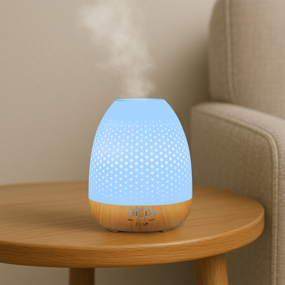ZEN Aroma Diffuser - Essential Oil Mist for Relaxation & LED Mood Light