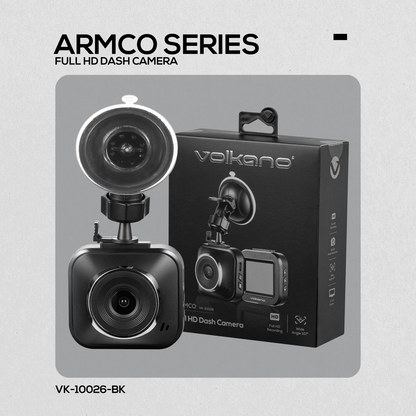 Volkano Armco Series Full HD Dash Camera - Black