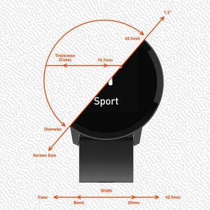 Volkano Smart Watch for Men or Women with Heart Rate Monitor - Trend Series