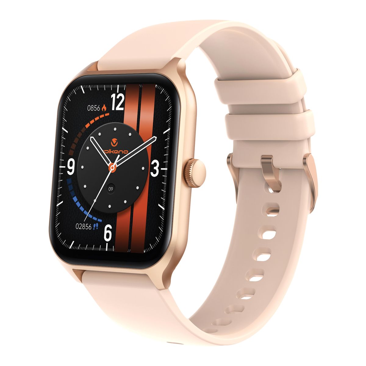 Volkano Smart Watch: Women & Men | Calling & Photo Uploads | Life Series - Rose Gold