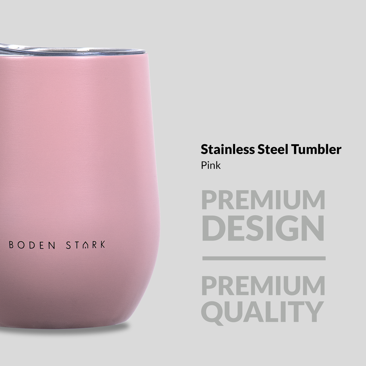 Boden Stark Stainless Steel 350 ml Tumbler Flask - Pink