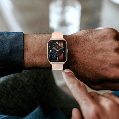 Volkano Smart Watch: Women & Men | Calling & Photo Uploads | Life Series - Rose Gold