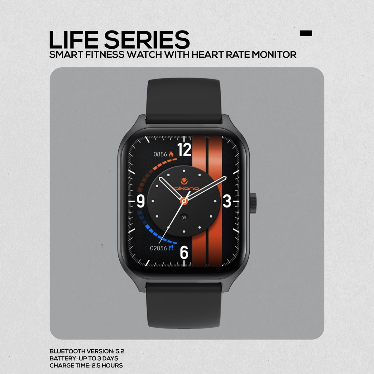 Volkano Smart Watch: Women & Men | Calling & Photo Uploads | Life Series