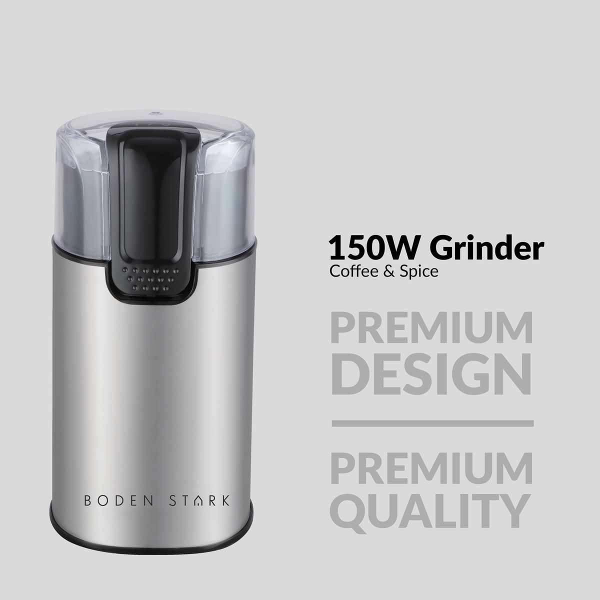 Boden Stark Milk Frother, Coffee and Spice Grinder Bundle