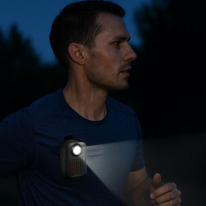 Volkano Flex Bluetooth Wireless Running Speaker with Magnetic Clip - Black