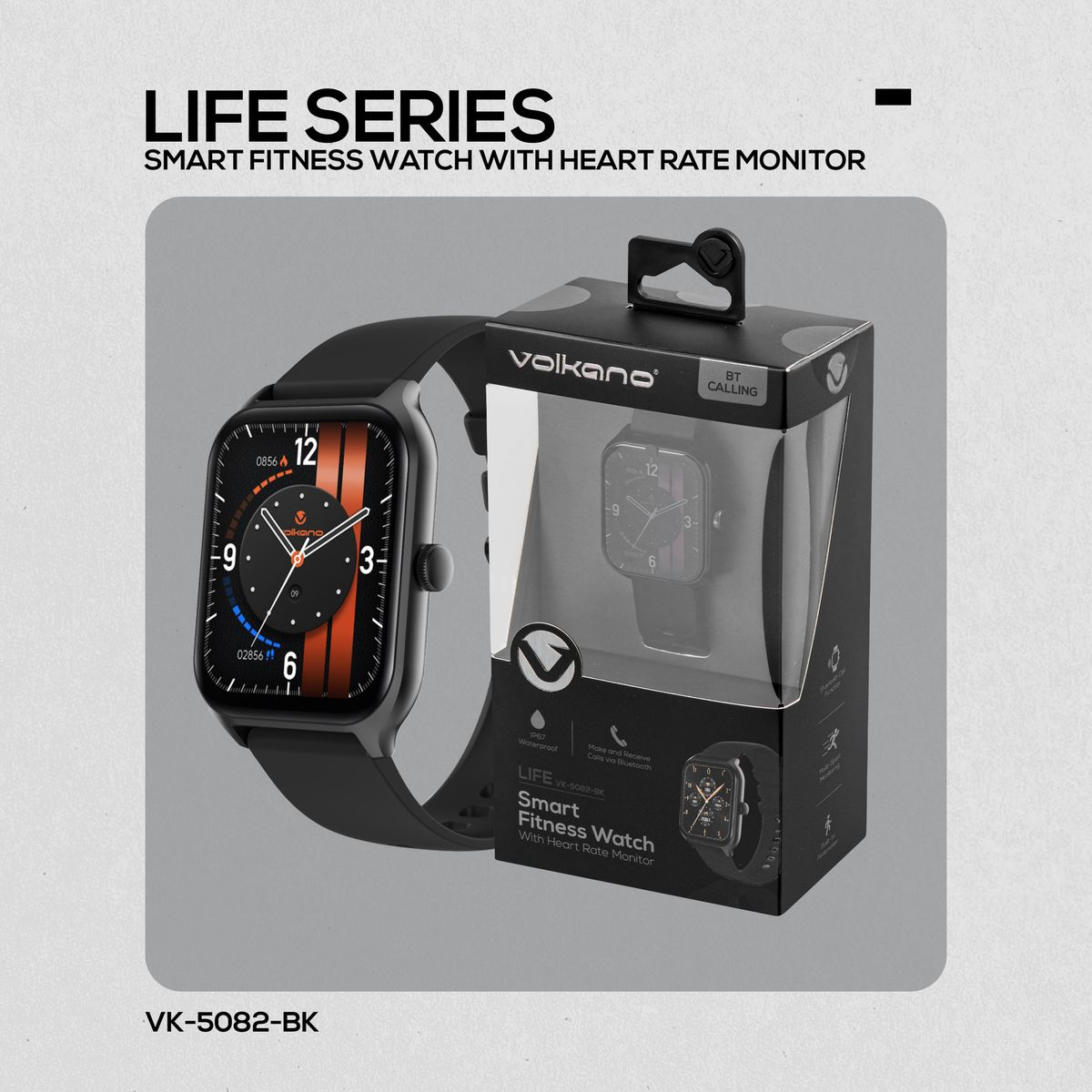 Volkano Smart Watch: Women & Men | Calling & Photo Uploads | Life Series
