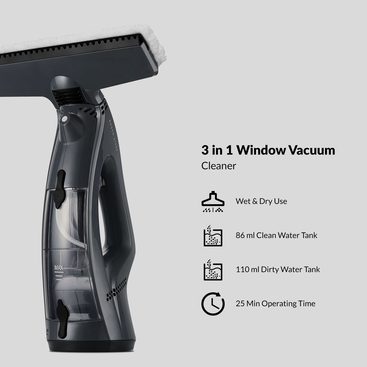 Boden Stark 3 in 1 Premium Power Window Cleaner