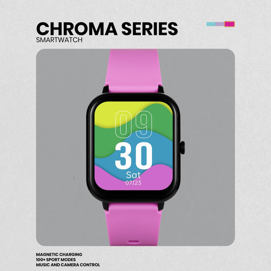 Volkano Chroma Series Smartwatch - Flamingo Pink