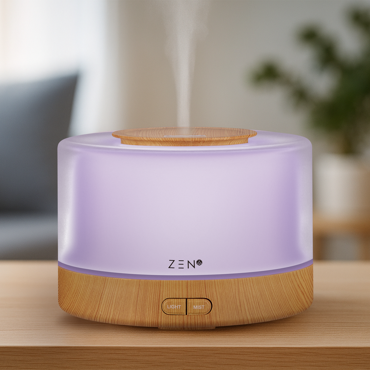 Zen Tranquillity Aroma Diffuser | Essential Oil Humidifier with LED Light