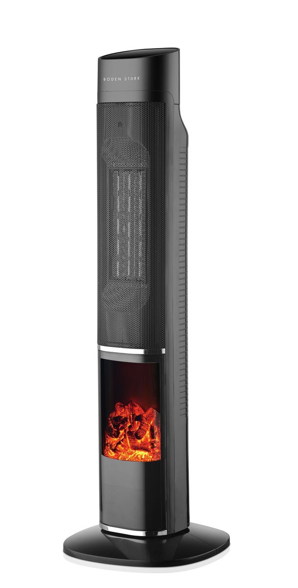Boden Stark Fireplace Tower Heater