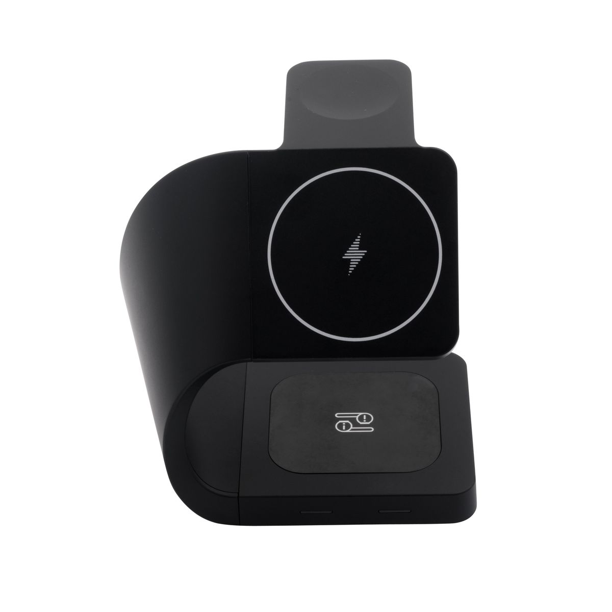 Volkano Gravity 3-in-1 Wireless 15W Charger - Fast Charging Dock, Black