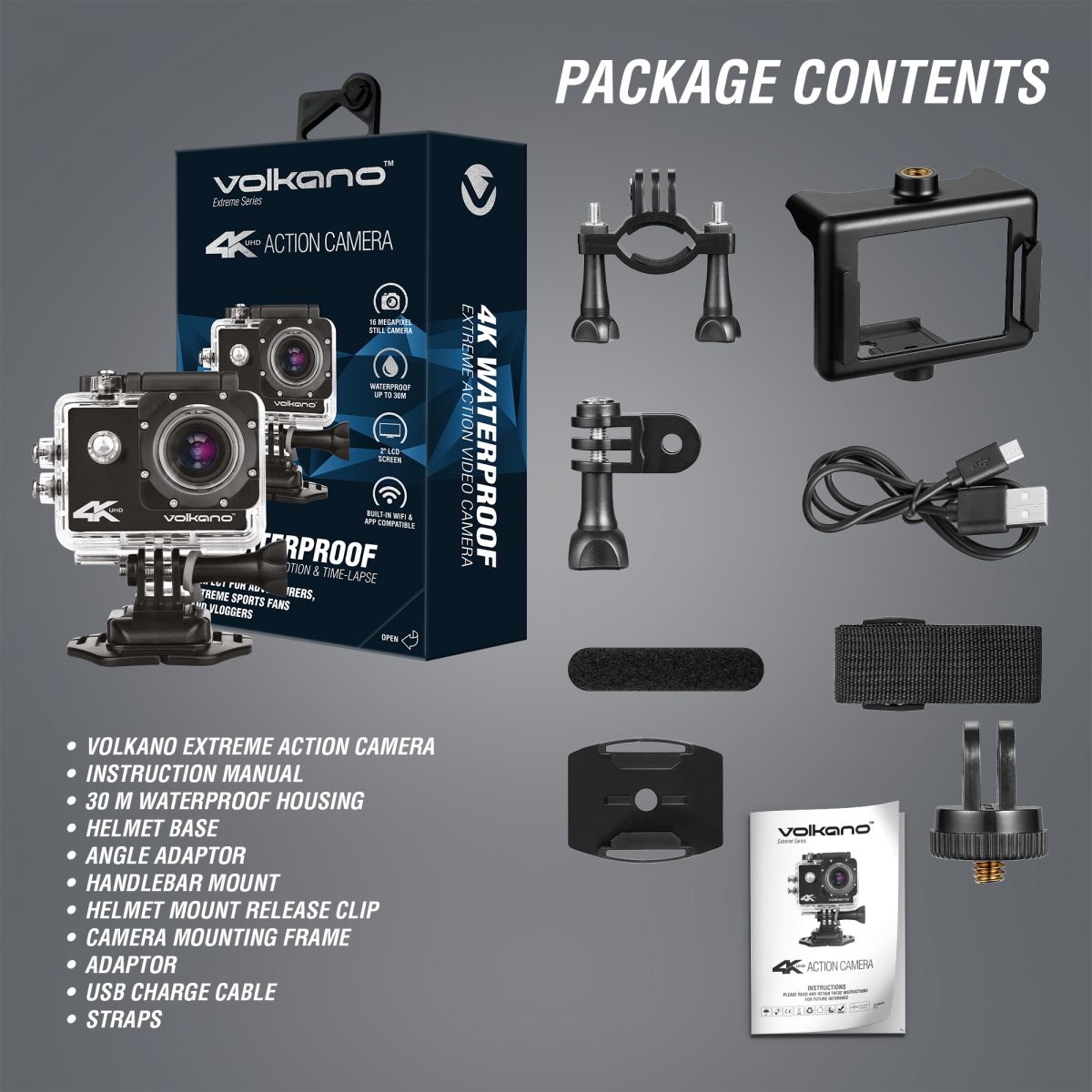 Volkano Extreme Series 4K Action Camera