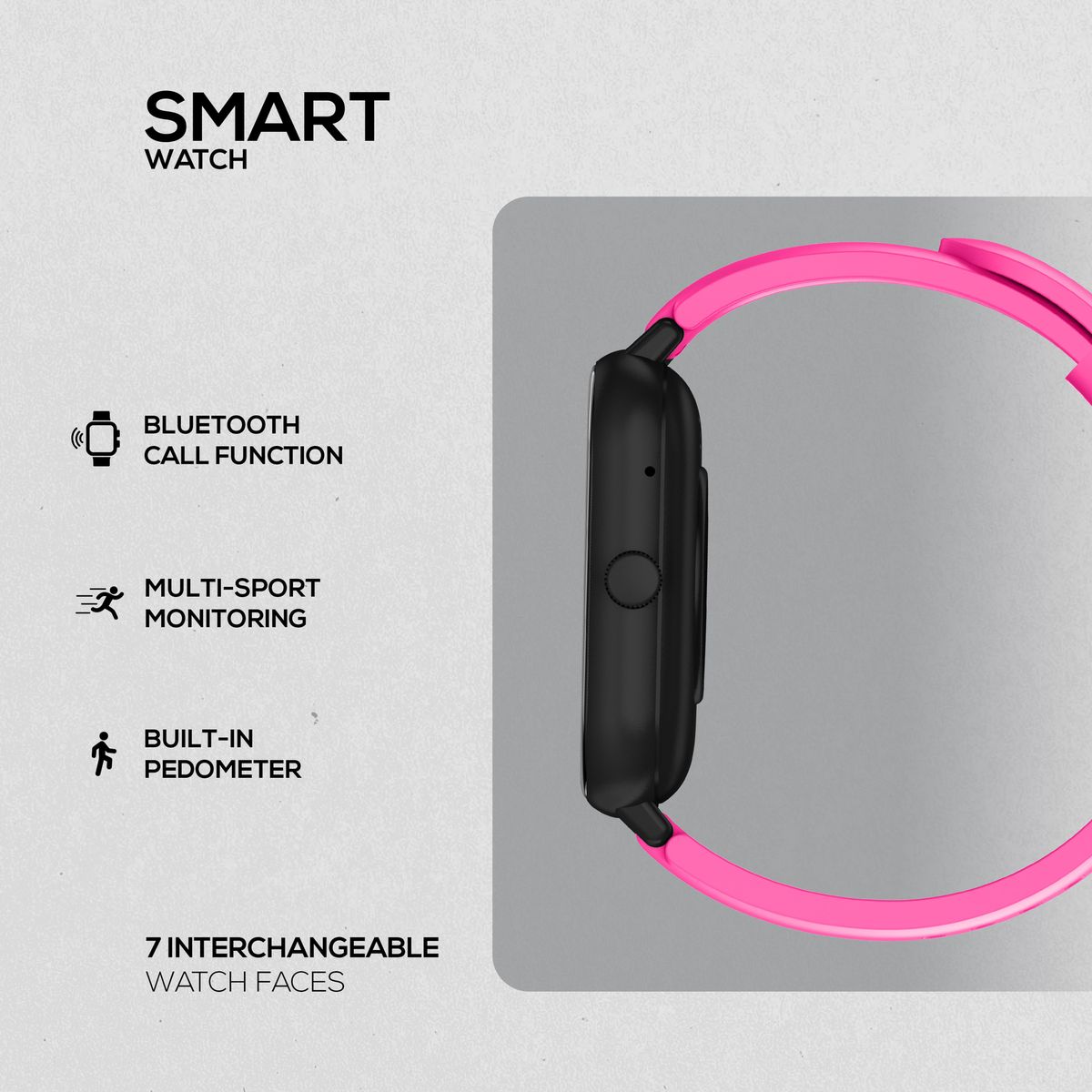Volkano Chroma Series Smartwatch - Pink