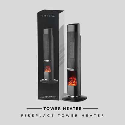 Boden Stark Fireplace Tower Heater