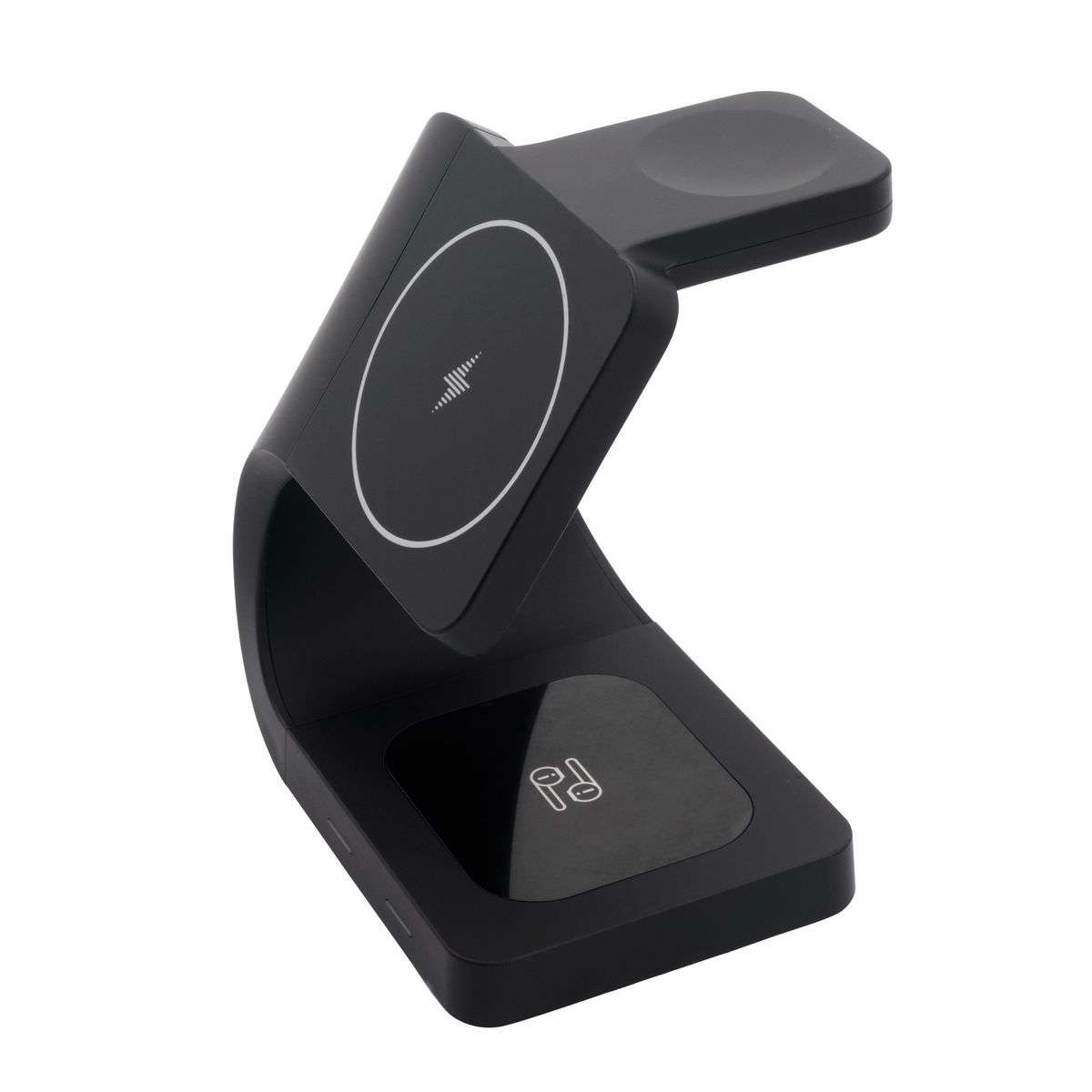 Volkano Gravity 3-in-1 Wireless 15W Charger - Fast Charging Dock, Black