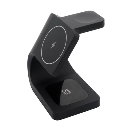Volkano Gravity 3-in-1 Wireless 15W Charger - Fast Charging Dock, Black