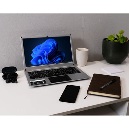 Connex SwiftBook Pro X Intel Celeron N4020 4GB 128GB SSD Windows 11 Home 14-Inch Full HD Laptop, White