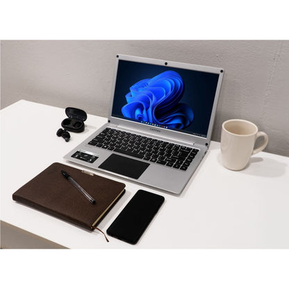 Connex SwiftBook Pro X Intel Celeron N4020 4GB 128GB SSD Windows 11 Home 14-Inch Full HD Laptop, White