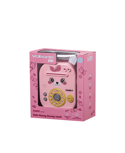 Volkano Kids Rabbit Series Money Saving Vault - Pink