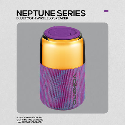Volkano Neptune Bluetooth Wireless Speaker - Purple