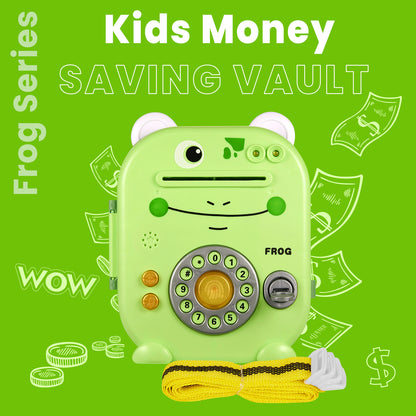 Volkano Kids Frog Series Money Saving Vault - Green