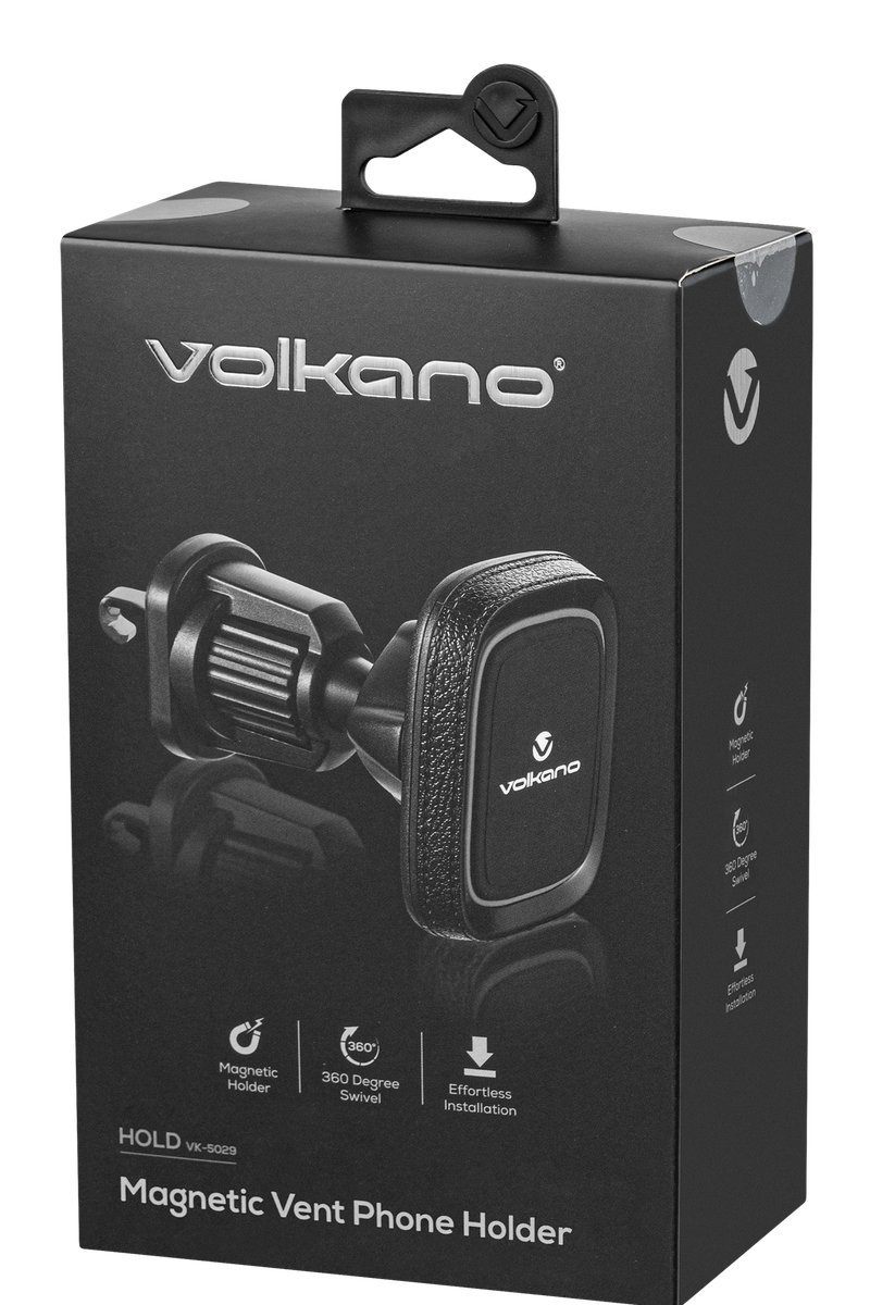Volkano Hold Series Magnetic Car Phone Holder - Adjustable Air Vent Mount