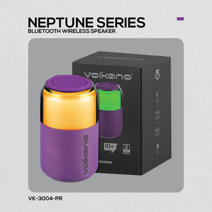 Volkano Neptune Bluetooth Wireless Speaker - Purple
