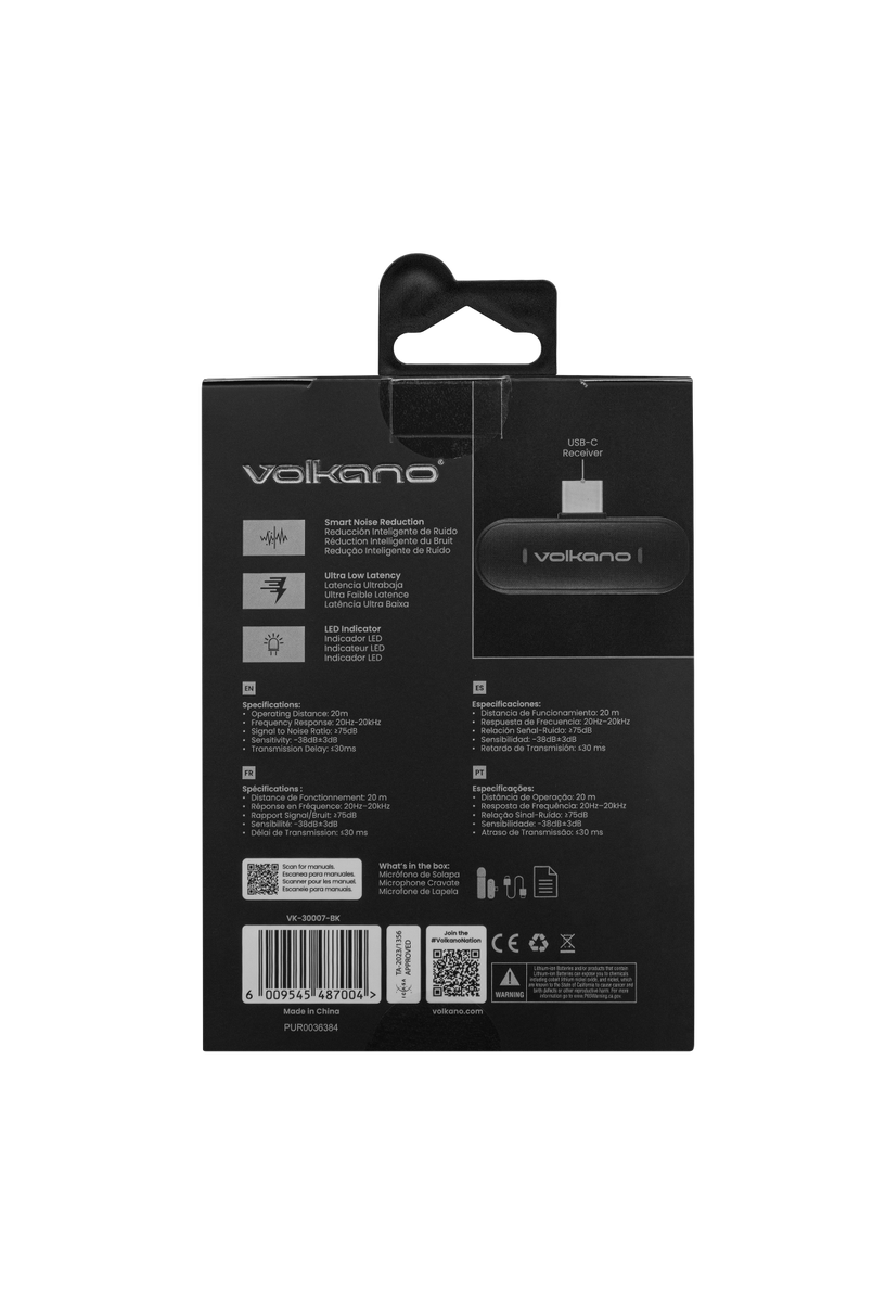 Volkano Maestro Series Lavalier Microphone