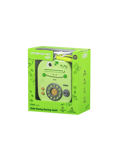 Volkano Kids Frog Series Money Saving Vault - Green