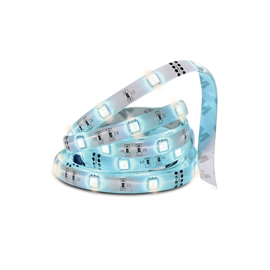 RGB LED Strip Light Kit with Remote Control: 3m | Self-Adhesive | Switched