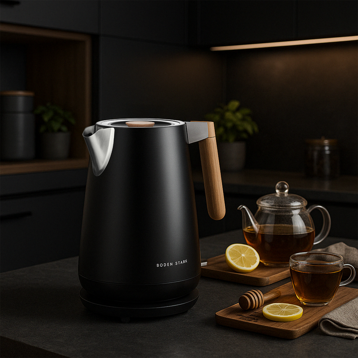 Boden Stark 1.7L Cordless Kettle with Boil Dry Protect | Anson Collection