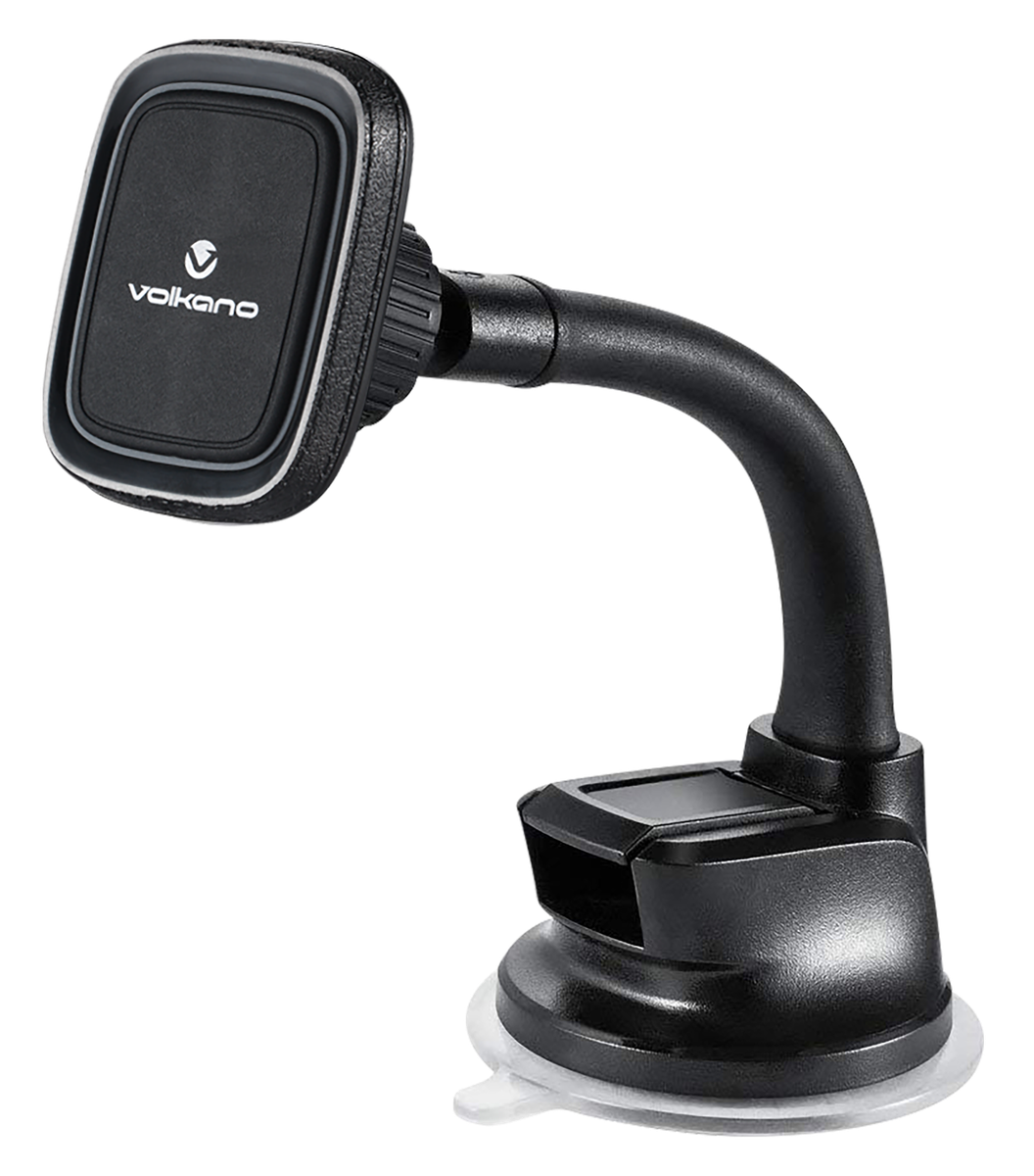 Volkano Magnetic Car Phone Holder - Flexible & Secure-Suction Mount