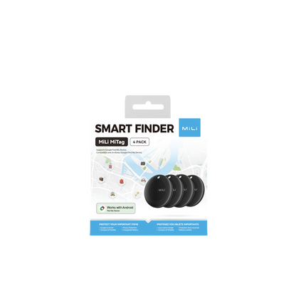 Mili MiTag Bluetooth Tracker for Android - AirTag Alternative (4-Pack)
