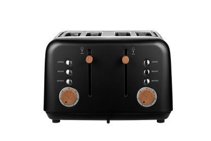 Boden Stark 4-Slice Stainless Steel Toaster - Anson Collection