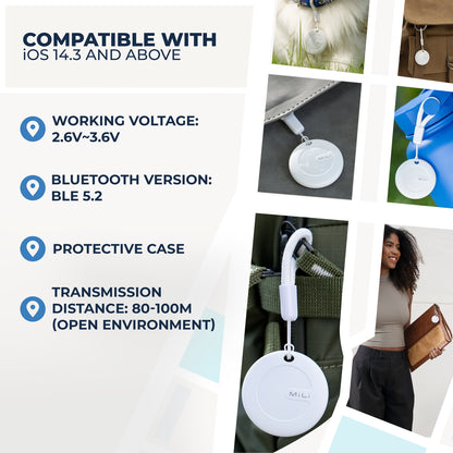 Mili MiTag Apple Compatible Item Tag- Single Pack