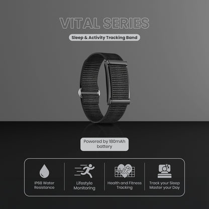 Volkano Vital Series Sleep & Activity Tracking Band with Heart Rate Monitor