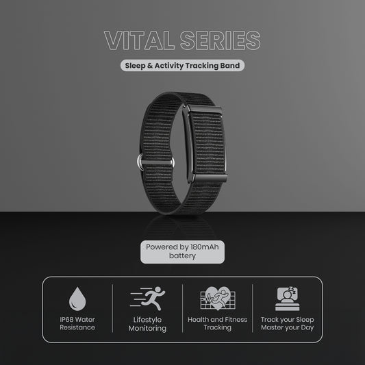 Volkano Vital Series Sleep & Activity Tracking Band with Heart Rate Monitor
