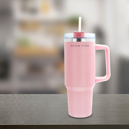 Boden Stark 1200ml Stainless Steel Travel Mug - Pink