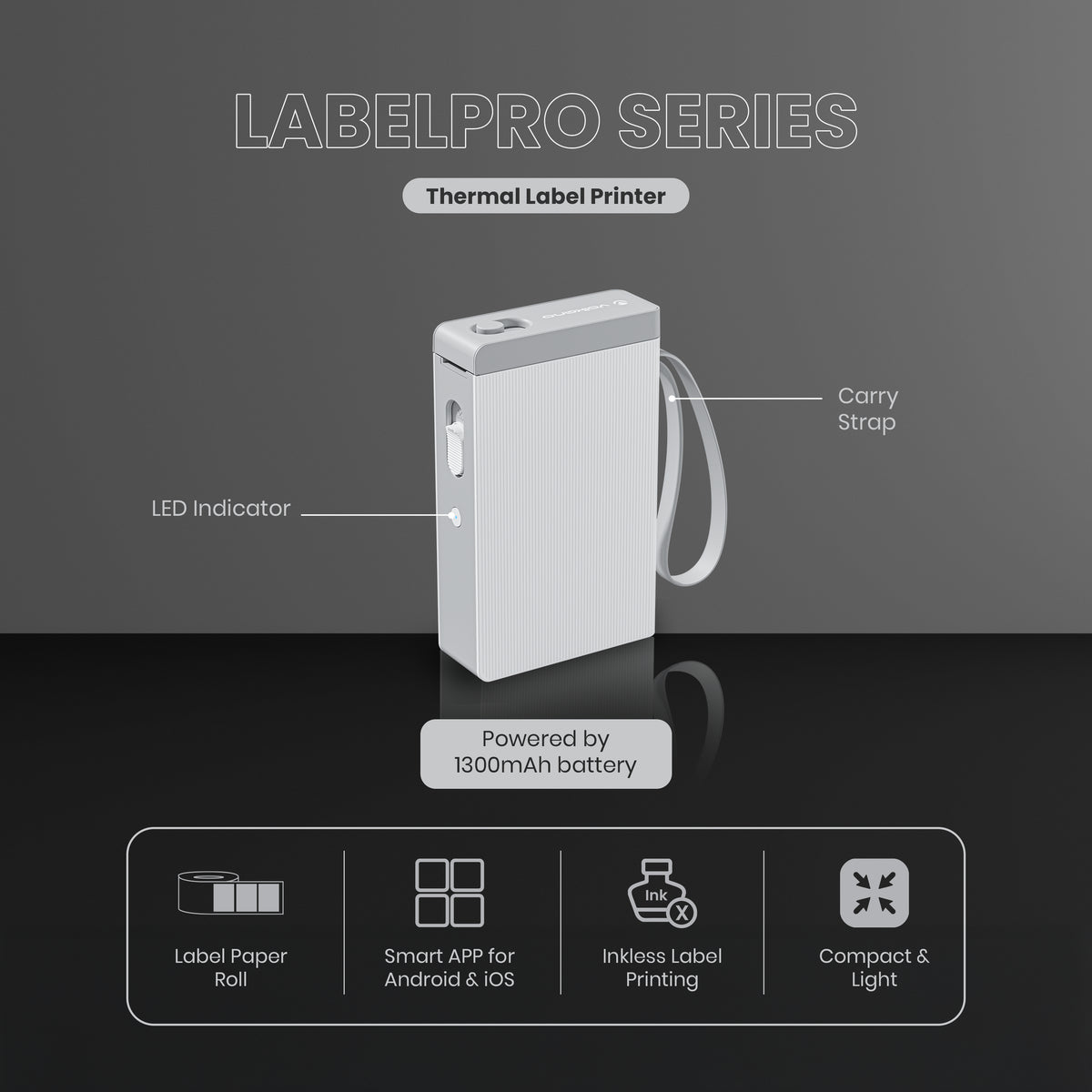 Volkano Label Printer - LabelPro Series Thermal Label Printe