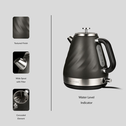 Boden Stark - 1.7L Stainless Steel Kettle With Boil Dry Protection