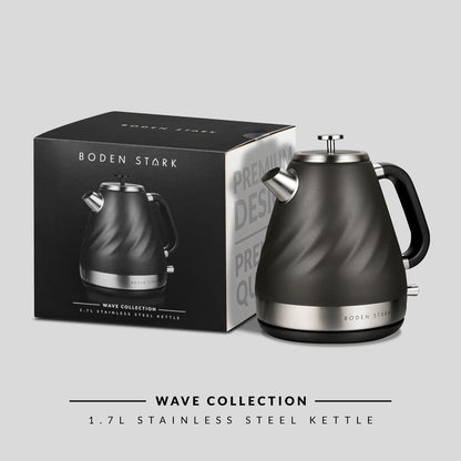 Boden Stark - 1.7L Stainless Steel Kettle With Boil Dry Protection