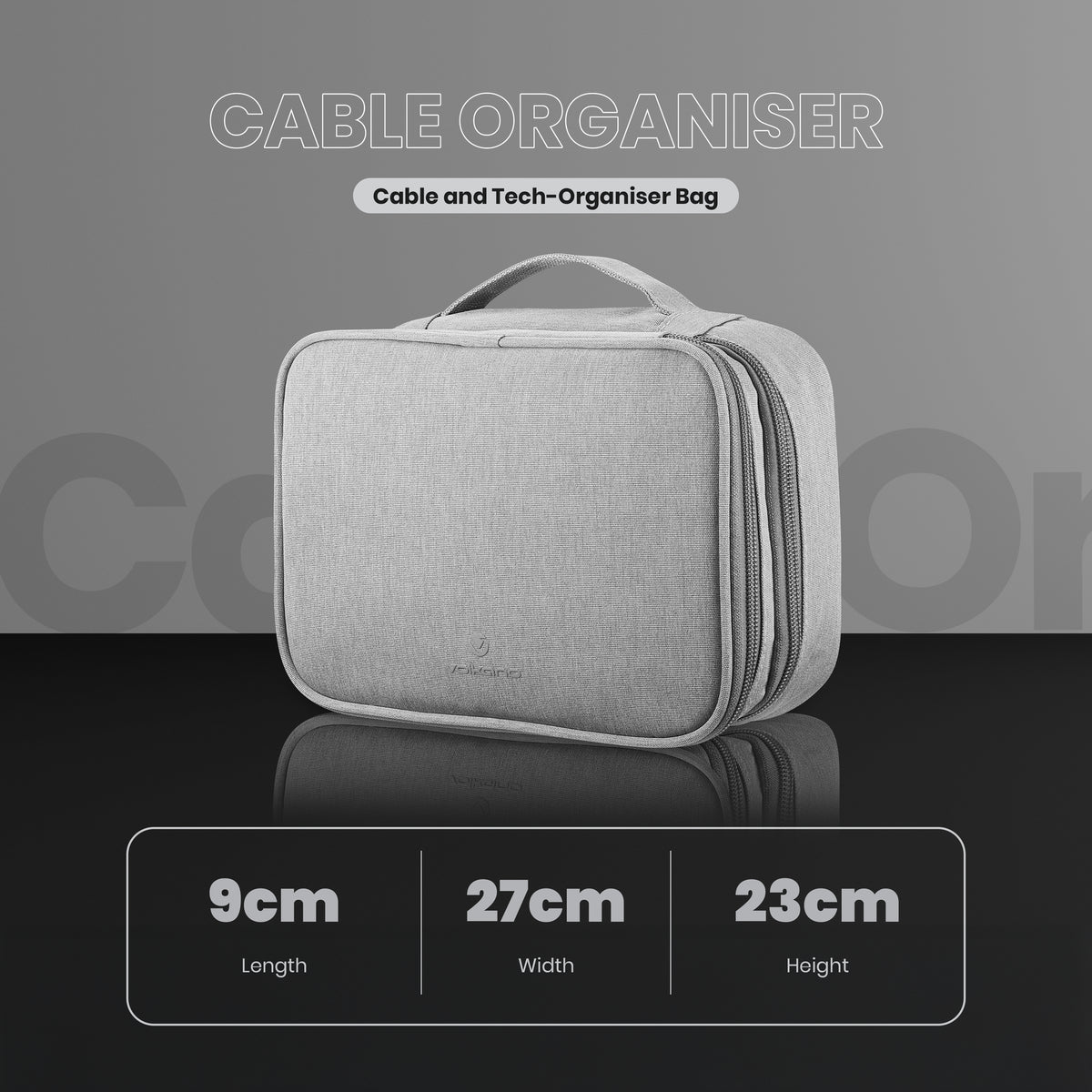 Volkano Cable Organiser Large - Grey