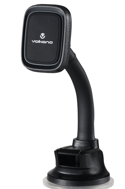 Volkano Magnetic Car Phone Holder - Flexible & Secure-Suction Mount