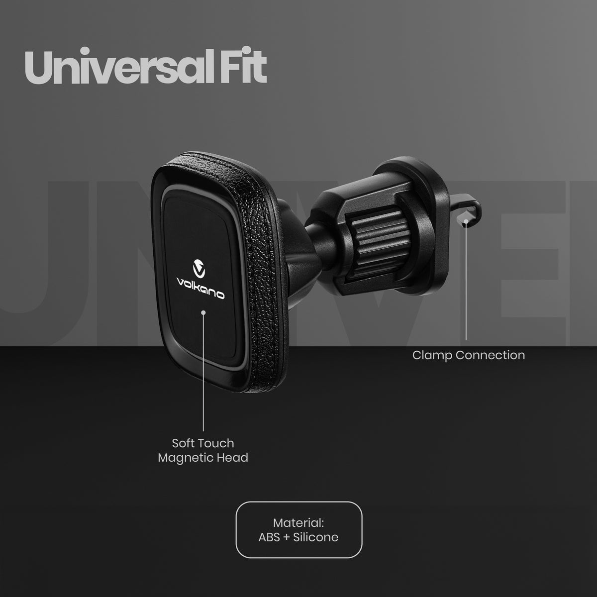 Volkano Hold Series Magnetic Car Phone Holder - Adjustable Air Vent Mount