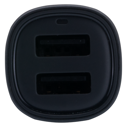 Volkano Dual USB Car Charger 12W - Fast Charging Phone Adapter (Black)