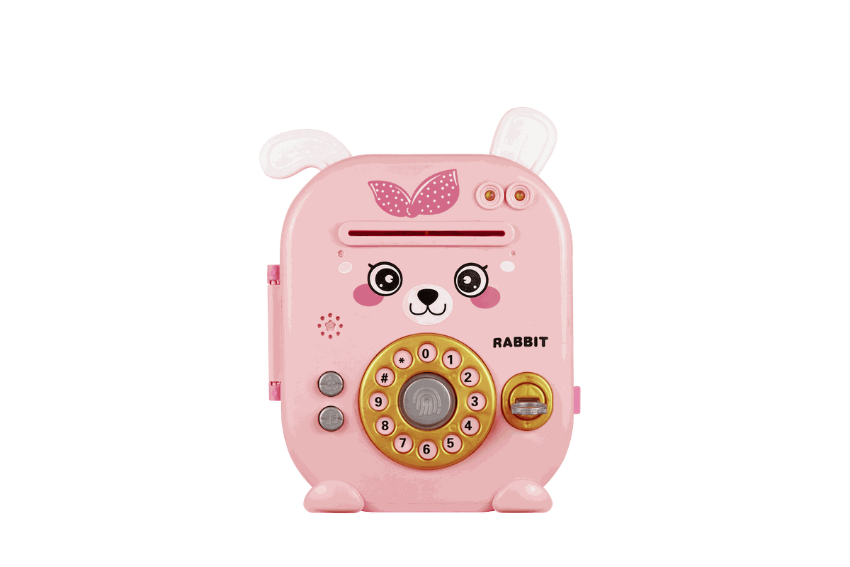 Volkano Kids Rabbit Series Money Saving Vault - Pink